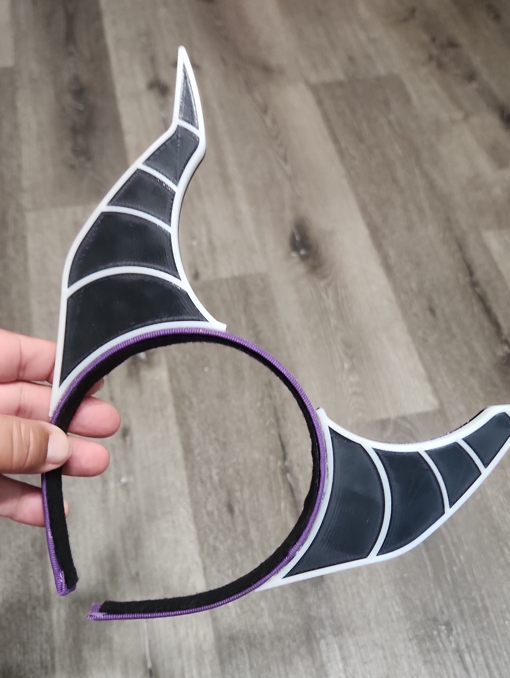 Halloween Horned Headband Handcrafted